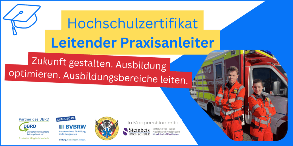 Leitender Praxisanleiter. Ausbildungsleitung Rettungsdienst.