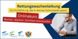 Produktbild für den Onlinekurs Rettungswachenleitung mit Zertifikat und flexibler Fortbildung im Schichtdienst.