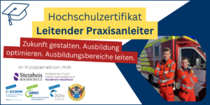 Produktbild zum Hochschulzertifikat Leitender Praxisanleiter für Praxisanleitungen im Rettungsdienst.