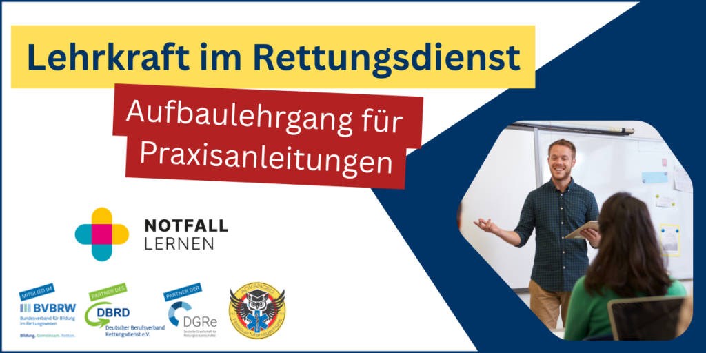 Produktbild zum Aufbaulehrgang Lehrkraft im Rettungsdienst für Praxisanleitungen.