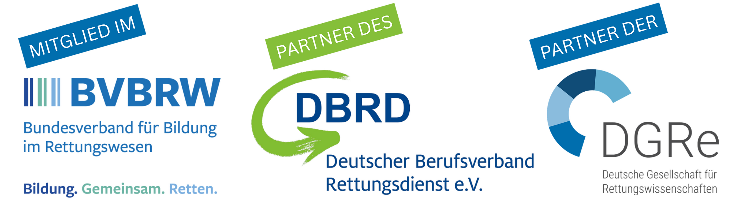 Rettungsdienst Institut RDI: Mitglied im BVBRW und offizieller Partner des DBRD sowie der DGRe